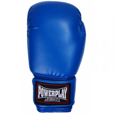 Боксерские перчатки PowerPlay 3004 16oz Blue Фото 2