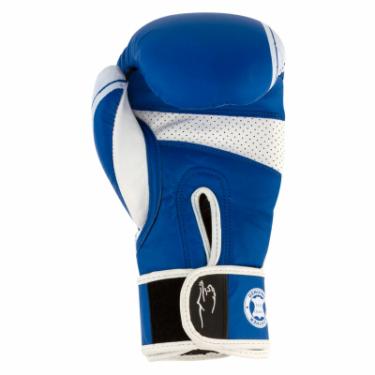 Боксерские перчатки PowerPlay 3023A 16oz Blue/White Фото 2