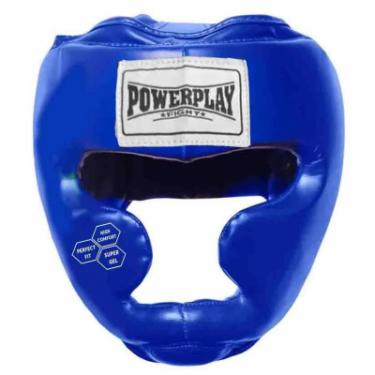 Боксерский шлем PowerPlay 3043 M Blue Фото