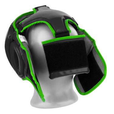 Боксерский шлем PowerPlay 3068 S Black/Green Фото 4