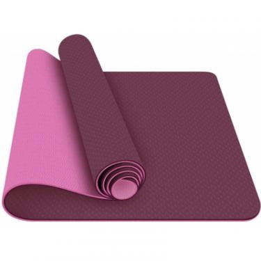 Коврик для фитнеса Power System Yoga Mat Premium PS-4056 Purple Фото 2