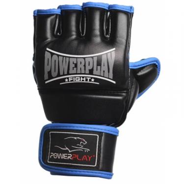 Перчатки для MMA PowerPlay 3058 L Black/Blue Фото