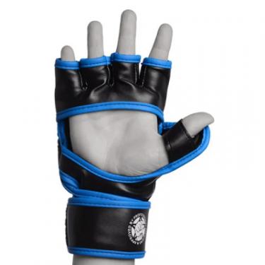 Перчатки для MMA PowerPlay 3058 L Black/Blue Фото 1