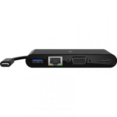 Концентратор Belkin USB-C - Ethernet, HDMI, VGA, USB-A, 100W PD, black Фото 3