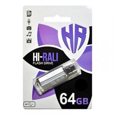 USB флеш накопитель Hi-Rali 64GB Corsair Series Silver USB 2.0 Фото