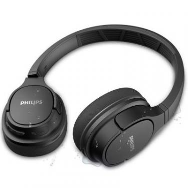 Наушники Philips ActionFit TASH402 Over-Ear IPX4 Wireless Mic Black Фото 2