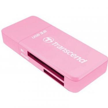 Считыватель флеш-карт Transcend USB 3.0/3.1 Gen 1 Pink Фото 1