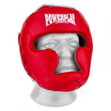 Боксерский шлем PowerPlay 3068 M Red/White Фото 1