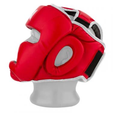 Боксерский шлем PowerPlay 3068 M Red/White Фото 2