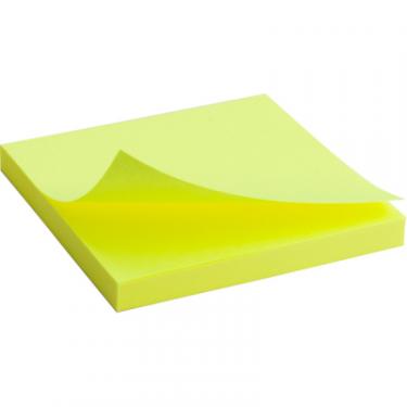 Бумага для заметок Axent с клейким слоем 75x75мм, 80арк, ярко-желый Фото
