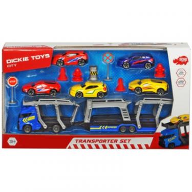 Игровой набор Dickie Toys Автотранспортер с 5 металлическими машинками Фото 1