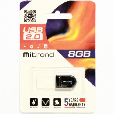 USB флеш накопитель Mibrand 8GB Scorpio Black USB 2.0 Фото 1