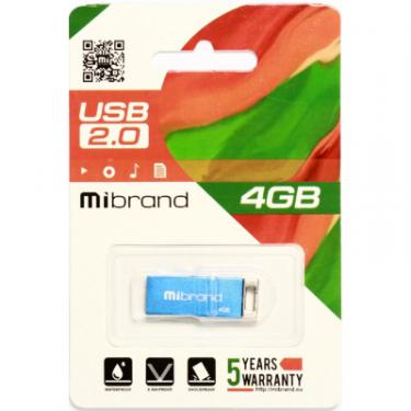 USB флеш накопитель Mibrand 4GB Сhameleon Blue USB 2.0 Фото 1