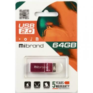 USB флеш накопитель Mibrand 64GB Сhameleon Pink USB 2.0 Фото 1