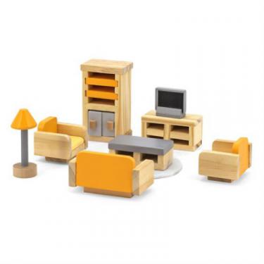 Игровой набор Viga Toys Деревянная мебель для кукол PolarB Гостиная Фото 1