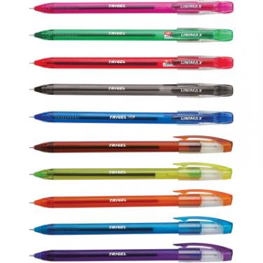 Ручка гелевая Unimax набор Trigel-3 ассорти цветов 0.5 мм, 10 цветов ко Фото