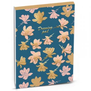 Альбом для рисования Yes А4 PASTEL FLOWERS склейка, 40 листов Фото