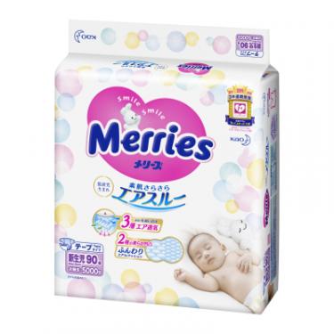 Подгузники Merries для новонароджених Merries NB 0-5 кг 90 шт Фото