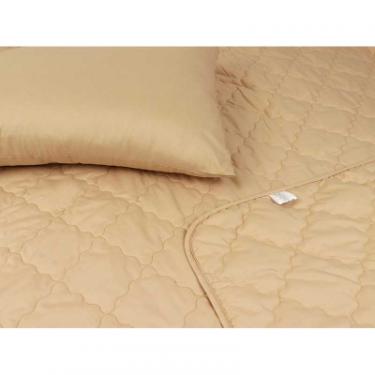 Одеяло Руно Шерстяное бежевое облегченное 200х220 см Фото 3