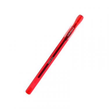 Ручка гелевая Unimax Trigel, красная Фото 1