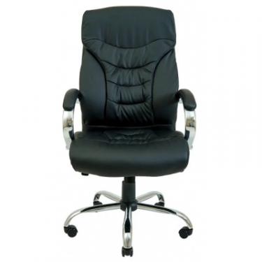 Офисное кресло Richman Кальяри хром к/з чорний Фото