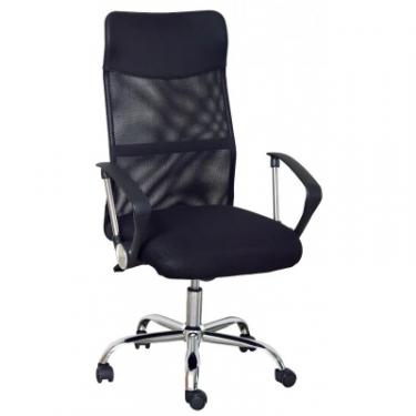 Офисное кресло Richman Ультра хром М-1 сетка + PU чорний Фото 1
