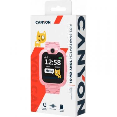 Смарт-часы Canyon CNE-KW31RR Kids smartwatch Tony, Pink Фото 5