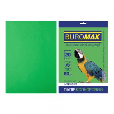 Бумага Buromax А4, 80g, INTENSIVE green, 20sh Фото