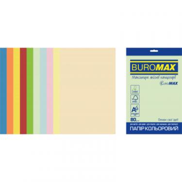 Бумага Buromax А4, 80g, PASTEL+INTENSIVE, 10colors, 250sh, SUPERM Фото