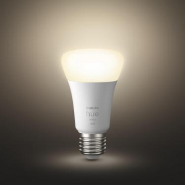 Умная лампочка Philips Hue Single Bulb E27, White, BT, DIM Фото 2