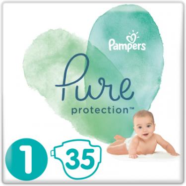 Подгузники Pampers Pure Protection Розмір 1 Newborn 2-5 кг 35 шт. Фото