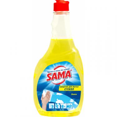 Средство для мытья стекла Sama Лимон сменный блок 500 мл Фото