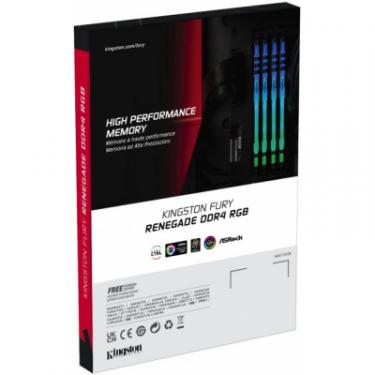 Модуль памяти для компьютера Kingston Fury (ex.HyperX) DDR4 16GB (2x8GB) 4266 MHz Renegade RGB Black Фото 5