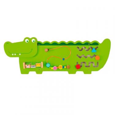 Развивающая игрушка Viga Toys Бізіборд Крокодильчик Фото