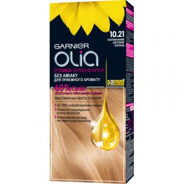 Краска для волос Garnier Olia 10.21 Жемчужный светлый блонд 112 мл Фото