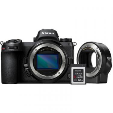 Цифровой фотоаппарат Nikon Z 7 Body + FTZ Mount Adapter + 64Gb XQD Фото