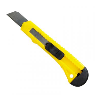 Нож канцелярский H-Tone 18 мм жовтий Фото 1
