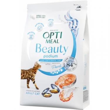 Сухой корм для кошек Optimeal Beauty Podium на основі морепродуктів 1.5 кг Фото