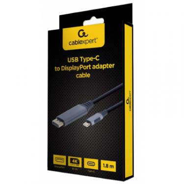 Кабель мультимедийный Cablexpert USB-C to DisplayPort 1.8m 4K 60Hz Фото 2