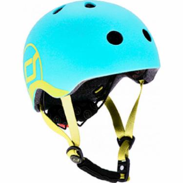 Шлем Scoot&Ride LED 51-55 см S/M Blueberry Фото