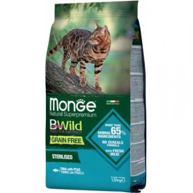 Сухой корм для кошек Monge Cat Bwild GR.FREE зі смаком тунця 1.5 кг Фото