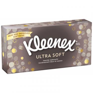 Салфетки косметические Kleenex Ultra Soft 3 шари в коробці 72 шт. Фото 1