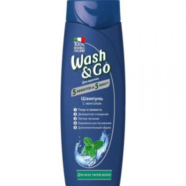 Шампунь Wash&Go з ментолом для всіх типів волосся 200 мл Фото