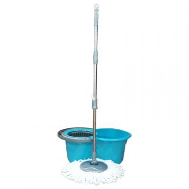 Комплект для уборки Planet Household Spin Mop Mini блакитний 14 л Фото