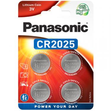 Батарейка Panasonic CR 2025 Lithium * 4 Фото