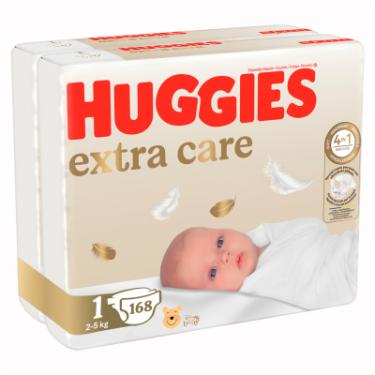Подгузники Huggies Extra Care Розмір 1 (2-5 кг) M-Pack 168 шт Фото 1