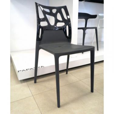 Кухонный стул PAPATYA ego-rock, сидіння і ніжки білі, верх суцільно-біли Фото 1
