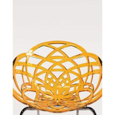 Кухонный стул PAPATYA flora ml сидіння прозоро-помаранчеве, колір 50, хр Фото 2