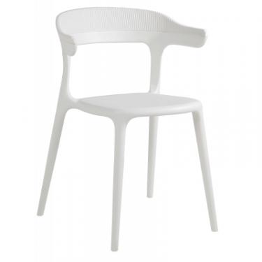 Кухонный стул PAPATYA luna stripe, сидіння біле, верх білий Фото