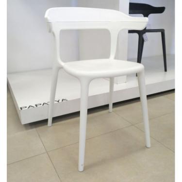 Кухонный стул PAPATYA luna stripe, сидіння біле, верх білий Фото 1